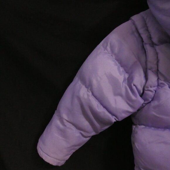 TIMBER OUTERWEAR | size 4 | Purple Fleece Lined Hooded Puffer Jacket / Vest - Picture 11 of 16
